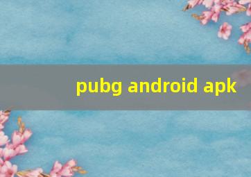 pubg android apk